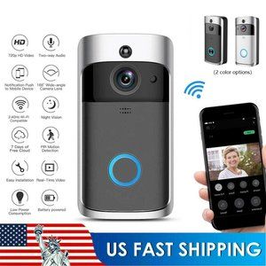 Smart Wireless WiFi Ring Doorbell IR Security Intercom Video Camera Door Bell